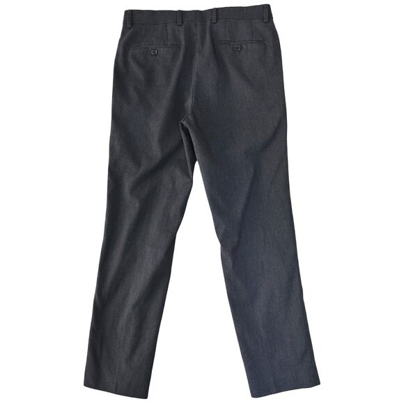 Lauren Ralph Lauren 30x29 (Actual) Gray Flat Front Dress Pants Work Preppy - Picture 2 of 11